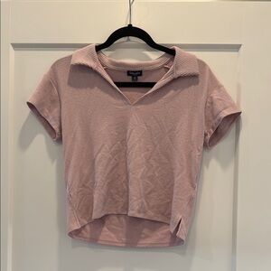 Splendid cozy lounge pajama top nwot collar pink purple